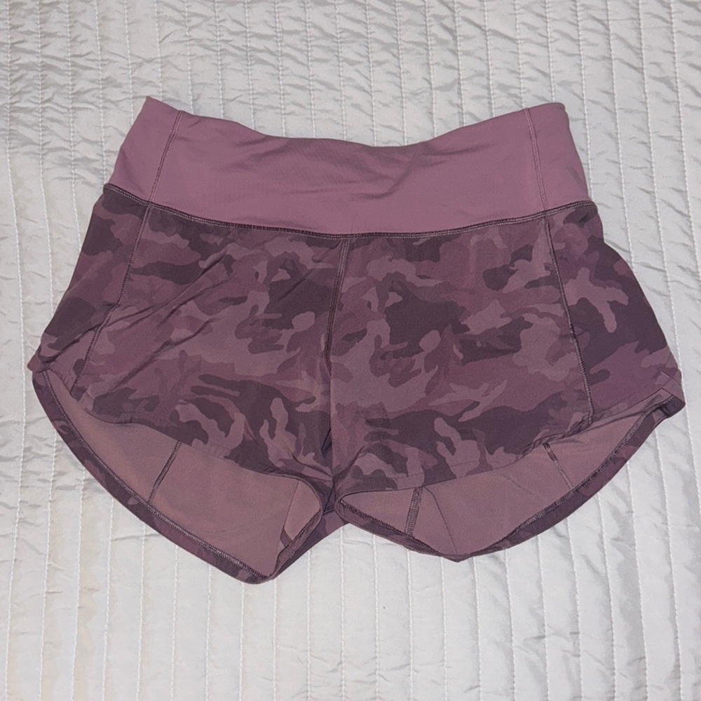 Speed Up Pink/Purple camo shorts